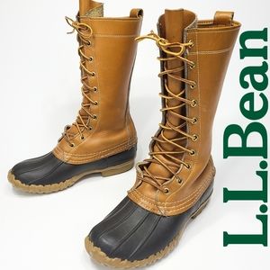 LL Bean Duck Boots Tall Shaft Maine Hunting Shoes